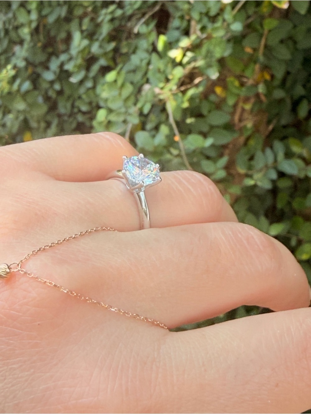 New Ring! Sterling Silver Pink Cubic Zirconia Ring Size: 7; 7.5; 8 available - Picture 5 of 16